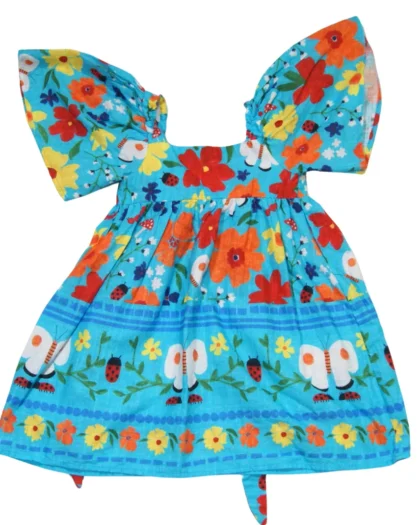 Vestido Fábula 2 años manga con volados