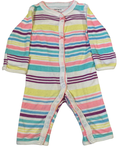 Enterito Carters Recién Nacido con pies motivo rayas fluor